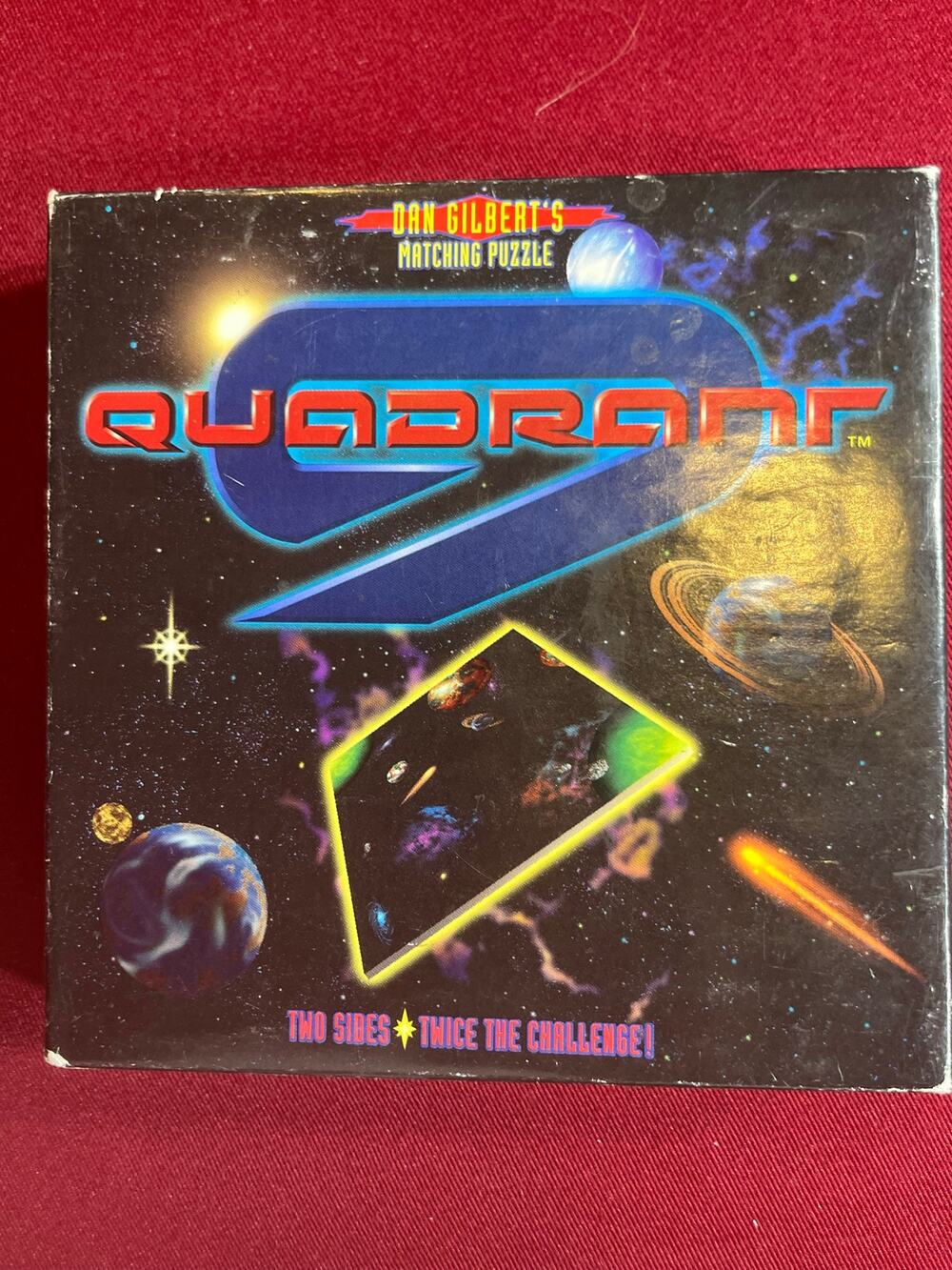 Vintage 1995 Quadrant 9‎ Double-Sided Matching Tile Puzzle by Dan Gilbert-Used G